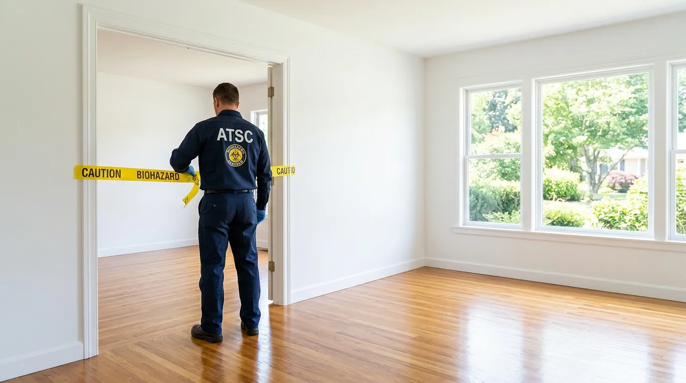 Certified biohazard cleanup crew performing Decomposition Cleanup in Greater Northdale